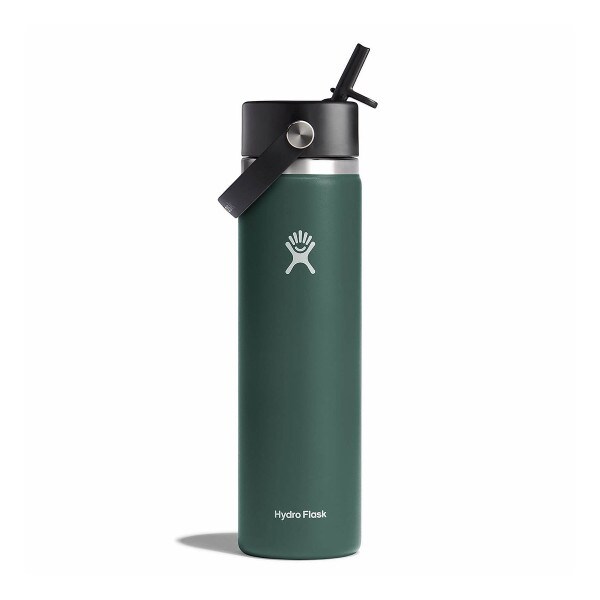 Hydro Flask 24oz wide mouth fir bottle with flex straw cap